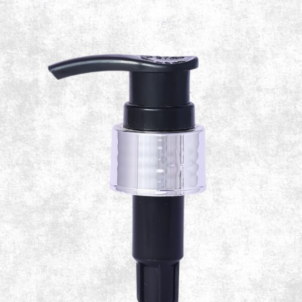 24 mm Lotion Pump black silver – Durable & Leak-Proof Dispenser for Lotions & Creams - Active Plastic