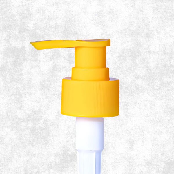 28 mm Lotion Pump yellow – Durable & Leak-Proof Dispenser for Lotions & Creams - Active Plastic